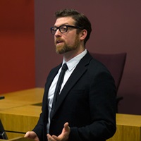 Professor Jordan Hyatt at Emerging Issues in Crime and Justice Conference 2016